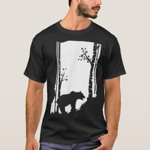 Camiseta Caza de oso pardo pardo - mapa de Indiana
