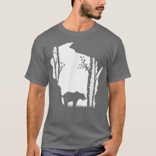 Camiseta Caza de oso pardo pardo pardo - Cazador de mapas d