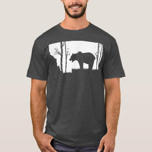 Camiseta Caza de oso pardo pardo pardo - Montana map Hunter