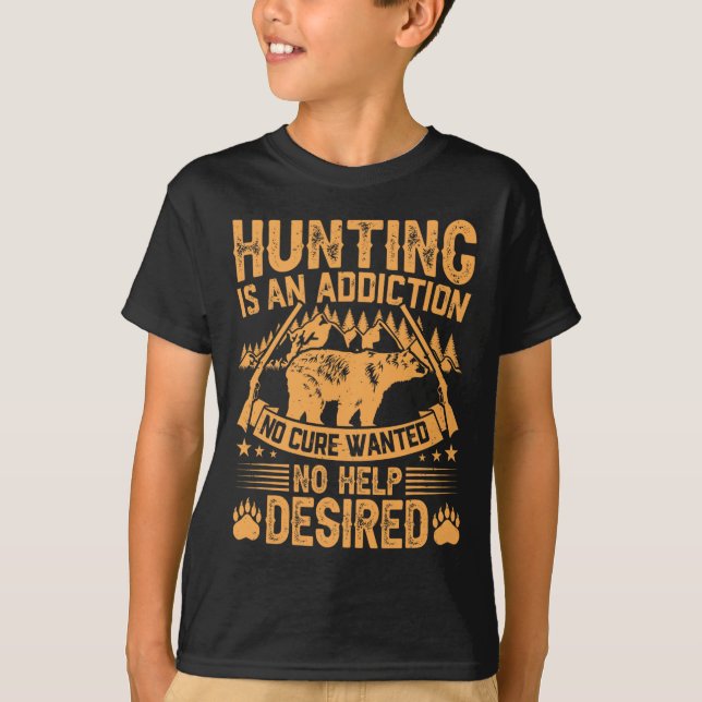Camiseta Caza de osos: Cazadores citan a cazadores (Anverso)