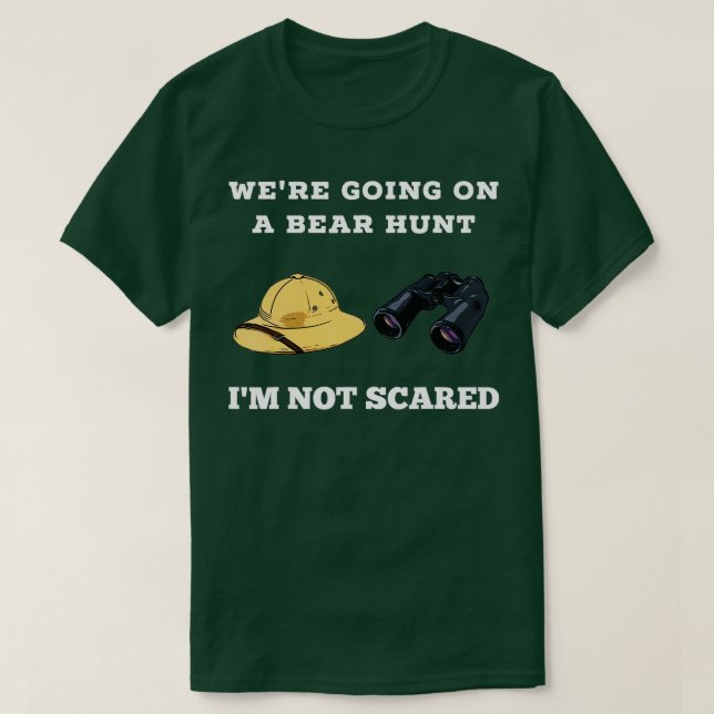 Camiseta Caza de osos para niños con la piel de oso (Diseño del anverso)