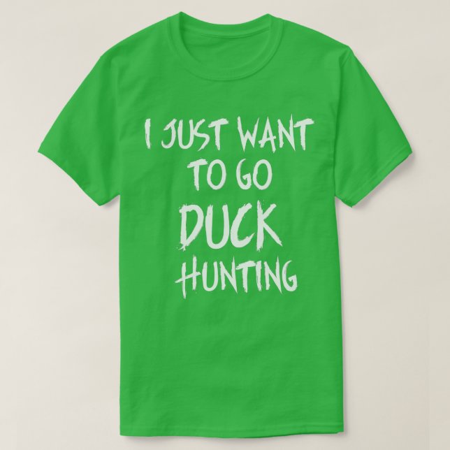 Camiseta Caza de pato al aire libre Funny Bird Hunter s (Diseño del anverso)