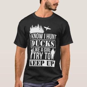 Camiseta Caza de pato Cazador Pato Regalo acuarela perro de