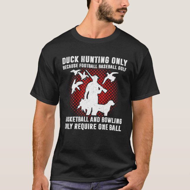 Camiseta Caza de pato Cazadores Humor divertido diciendo re (Anverso)