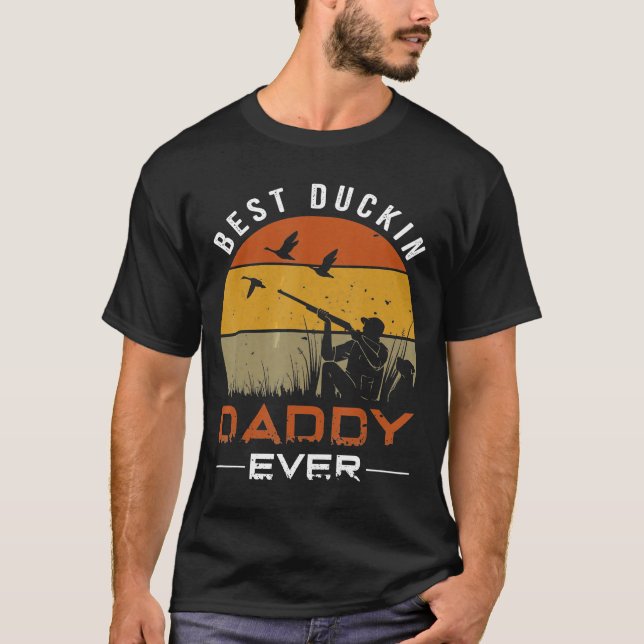 Camiseta Caza de pato del mejor papi del duckin (Anverso)