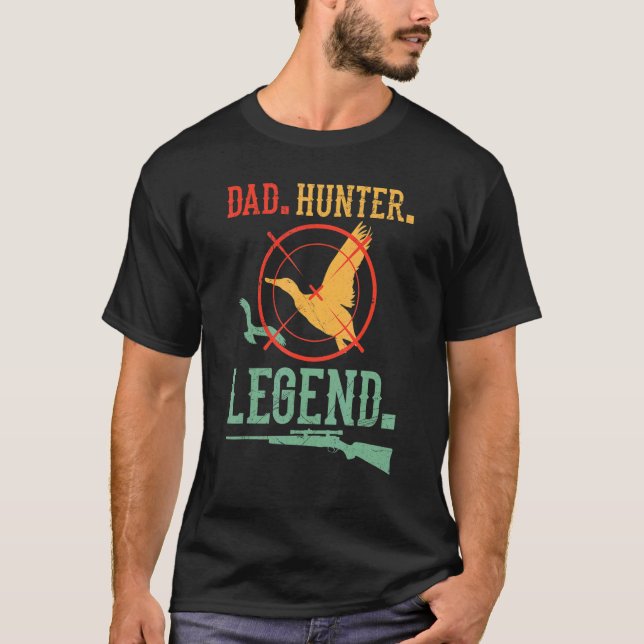 Camiseta Caza de pato del padre de los hombres Hunter Legen (Anverso)