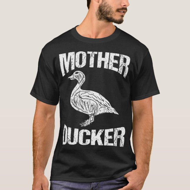 Camiseta Caza de pato divertida madre Ducker laboratorios d (Anverso)
