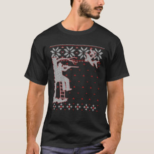 Camiseta Caza de pato Navidades feos suéter, cazador de pat