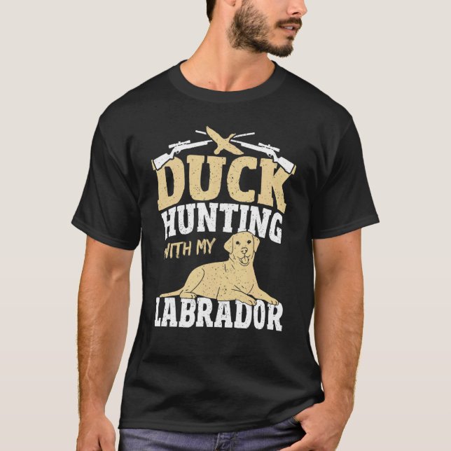 Camiseta Caza de pato Perro Labrador Waterfowl Cazador de p (Anverso)