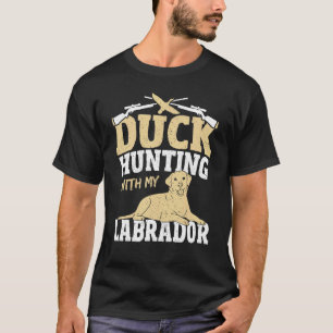 Camiseta Caza de pato Perro Labrador Waterfowl Cazador de p