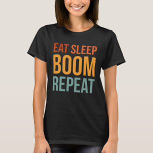Camiseta Caza de pato repetida en el boom del sueño