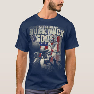Camiseta Caza de pato todavía juego a ganso de pato gracio