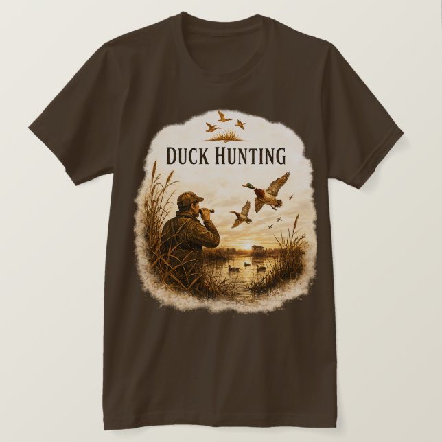 Camiseta Caza de patos  (Anverso del diseño)