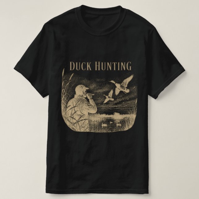 Camiseta Caza de patos  (Diseño del anverso)