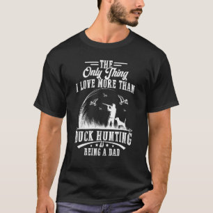 Camiseta Caza de patos con el perro del padre cazador