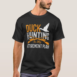 Camiseta Caza de Patos Hombres Retirados Cazadores de Patos
