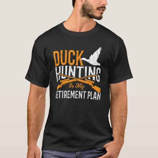 Camiseta Caza de Patos Hombres Retirados Cazadores de Patos (Anverso)