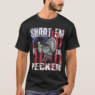 Camiseta Caza de pavos para hombres Dispáralos en el cazado