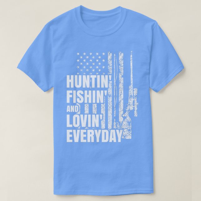 Camiseta Caza de peces que aman la caza diaria de venados n (Diseño del anverso)