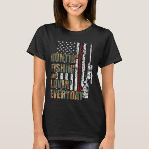 Camiseta Caza de peces que aman la caza diaria de venados n