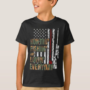 Camiseta Caza de peces que aman la caza diaria de venados n