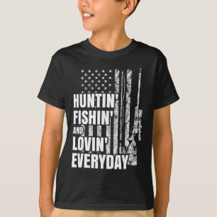 Camiseta Caza de peces que aman la caza diaria de venados n