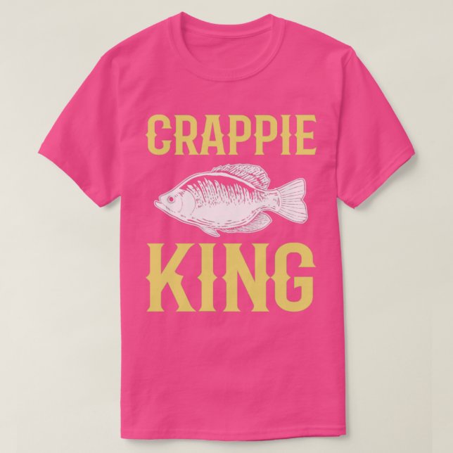 Camiseta Caza de peces rappie King Crappie (Diseño del anverso)