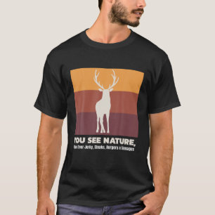 Camiseta Caza de Peces Veo Regalos de Caza Graciosa de Deer
