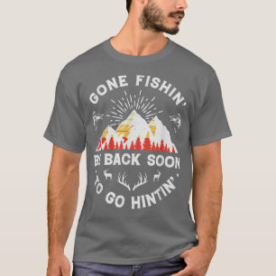 Camiseta Caza de pescadores de pescadores de caza de ciervo