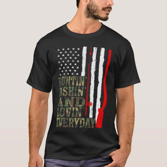 Camiseta Caza De Pescadores Y Pesca Diaria Con Amor (Anverso)
