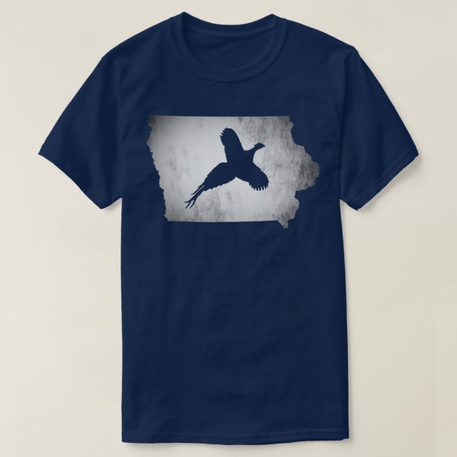 Camiseta Caza de Pheasant Iowa (Diseño del anverso)