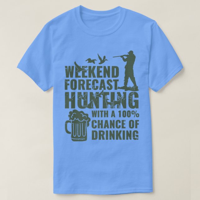 Camiseta Caza De Predicciones De Fin De Semana Graciosa Por (Diseño del anverso)