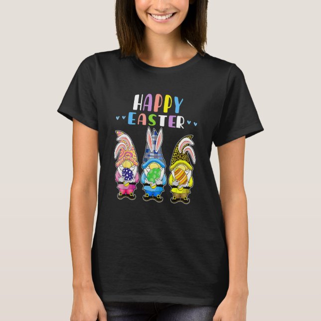 Camiseta Caza de primavera de Bunny Pastel Conejo de Huevos (Anverso)