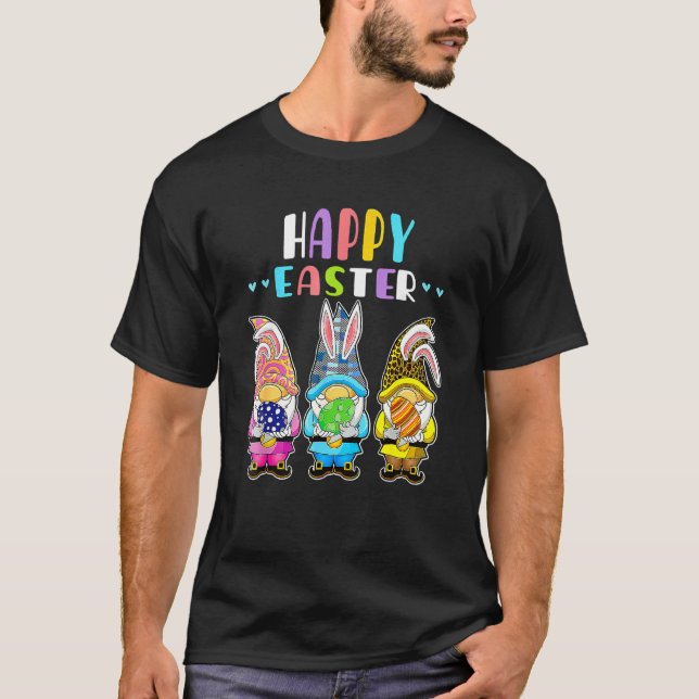 Camiseta Caza de primavera de Bunny Pastel Conejo de Huevos (Anverso)