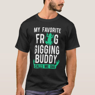 Camiseta Caza de ranas Gigging Buddy Dad Capturando al Caza