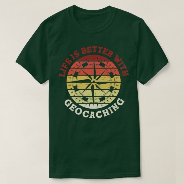 Camiseta Caza De Scavenger La Vida De Geocámara Es Mejor Co (Diseño del anverso)