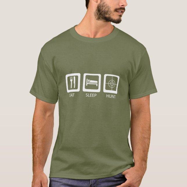 Camiseta Caza de sueño de comer (Anverso)