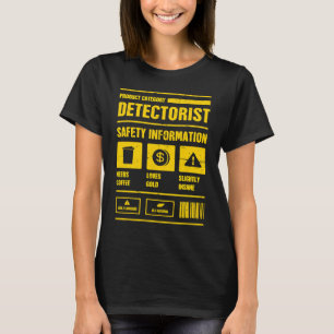 Camiseta Caza de tesoros de seguridad y detección Metalizad