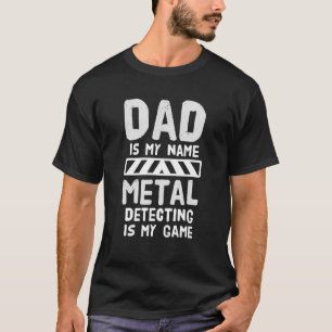 Camiseta Caza de tesoros del detector de metales Metalizado