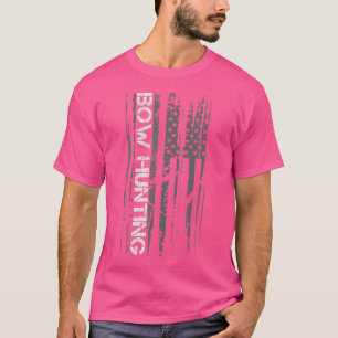 Camiseta Caza de vacas Bandera Americana Crossbow Deer Hunt
