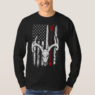 Camiseta Caza de venado patriótica de botas de caza de vena