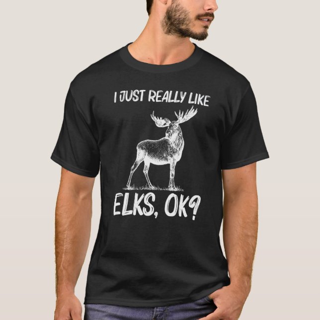 Camiseta Caza de venados de Guay Elk para hombres (Anverso)