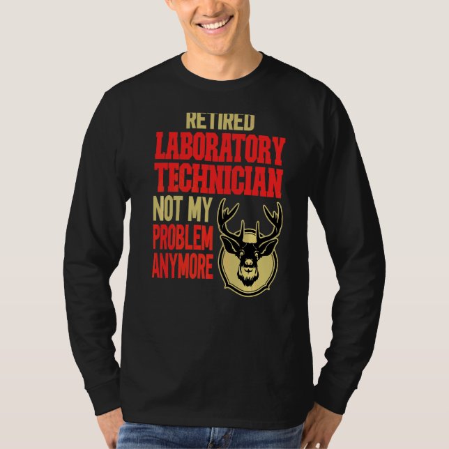 Camiseta Caza de venados de técnicos de laboratorio retirad (Anverso)