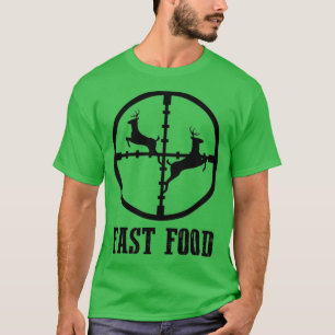 Camiseta Caza de venados Graciosa Cazadora Regalo de comida