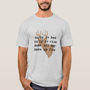 Camiseta Caza de venados humorística de un hombre