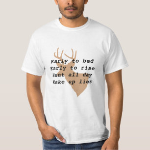 Camiseta Caza de venados humorística de un hombre