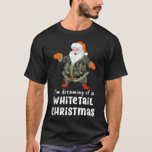 Camiseta Caza de venados Navidades de cola blanca Camo Sant