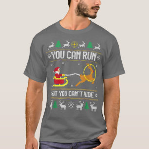 Camiseta Caza de venados Santa Hunter Navidades feos Sweate