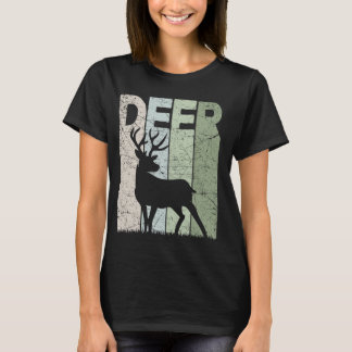 Camiseta Caza de venados venenosos retro cacería de ciervos