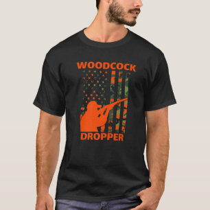 Camiseta Caza de Woodcock Camo Bandera Americana Caza de Pá